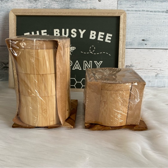 Rae Dunn Bamboo Spice & Salt Cellar Kitchen Home - Picture 7 of 8